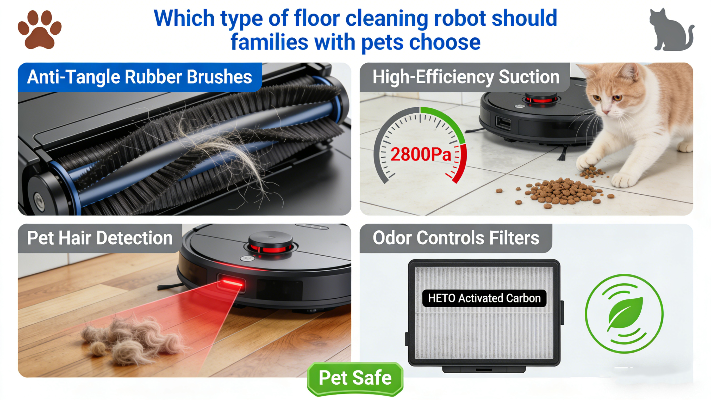 Какой тип робота для мытья полов следует выбрать семьям, где есть домашние животные?