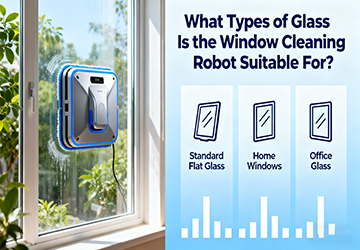 Для каких типов стекол подходит робот для мытья окон?