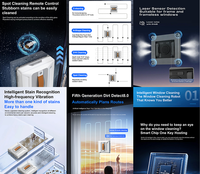 Автоматический робот для мытья окон